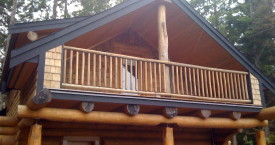 Front porch log cabin