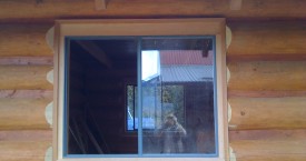 Log home exterior