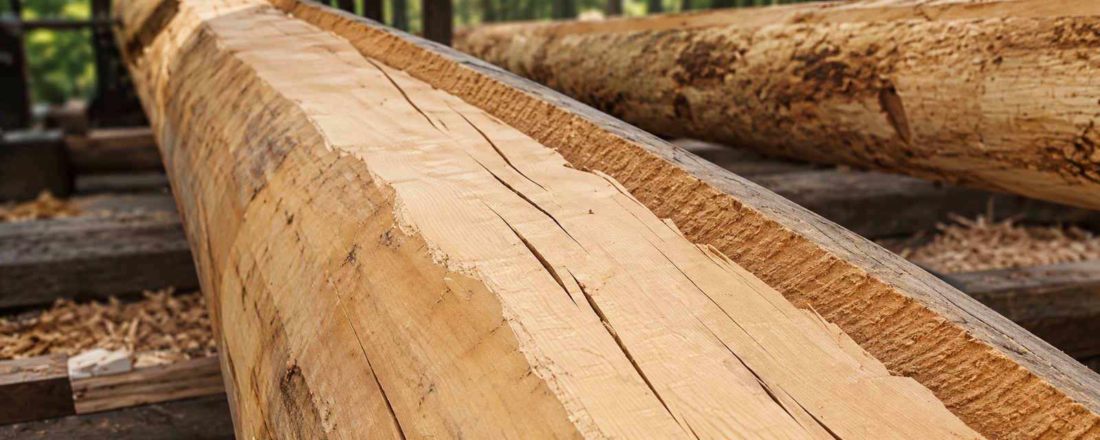 Precision-milled channel in a Timberlock log
